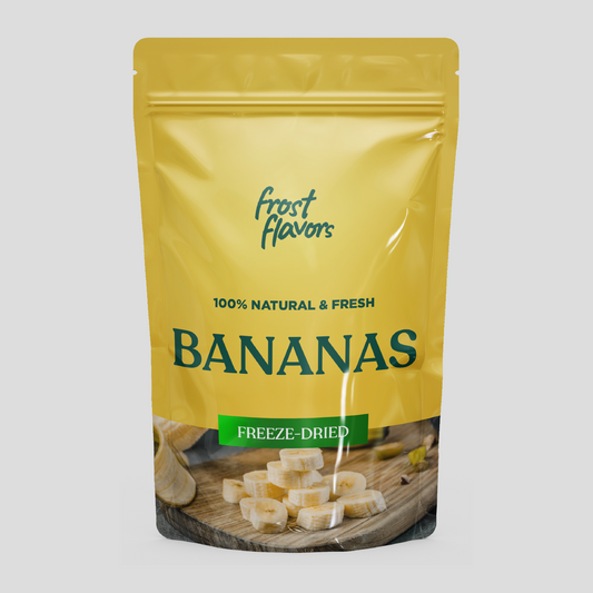 Freeze Dried Bananas, 100% Preservative Free, No Added Sugar. All Natural Full Flavor Bananas