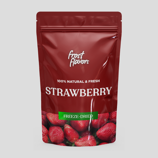 Freeze Dried Strawberries, 100% Preservative Free, No Added Sugar. All Natural Full Flavor Strawberry